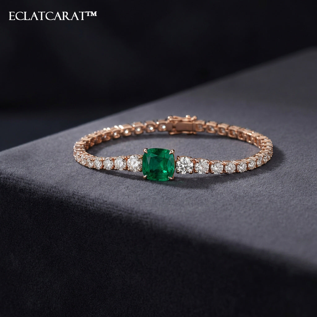 Eclatcarat™ Emerald Luminance Tennis Bracelet