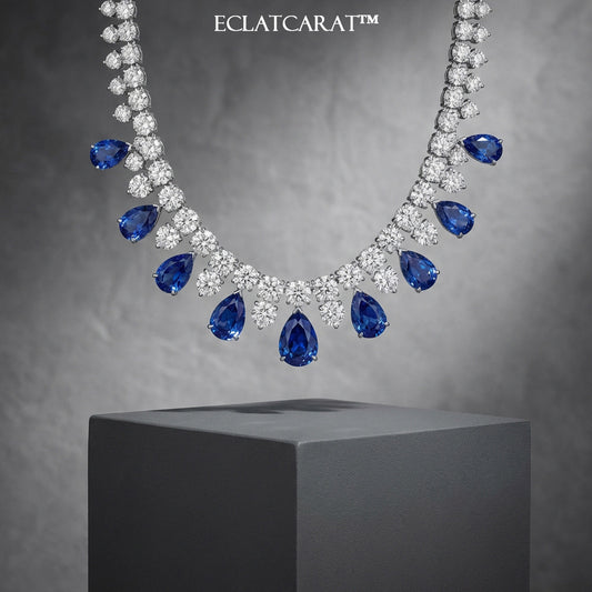 Eclatcarat™ Sapphire Elegance Necklace