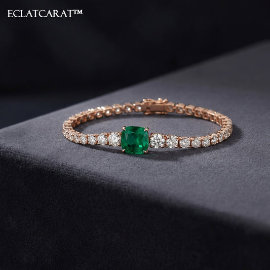 Eclatcarat™ Emerald Luminance Tennis Bracelet