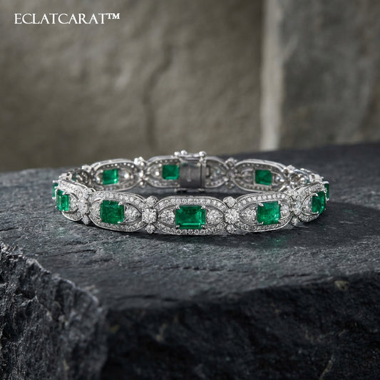 Eclatcarat™ Emerald Elegance Bracelet